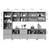Cozinha Completa Essence 5 peças – Fendi/Gris - Foto 6