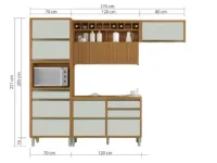  Cozinha Completa Baronesa 4 peças – Freijó/Offwhite - Foto 2