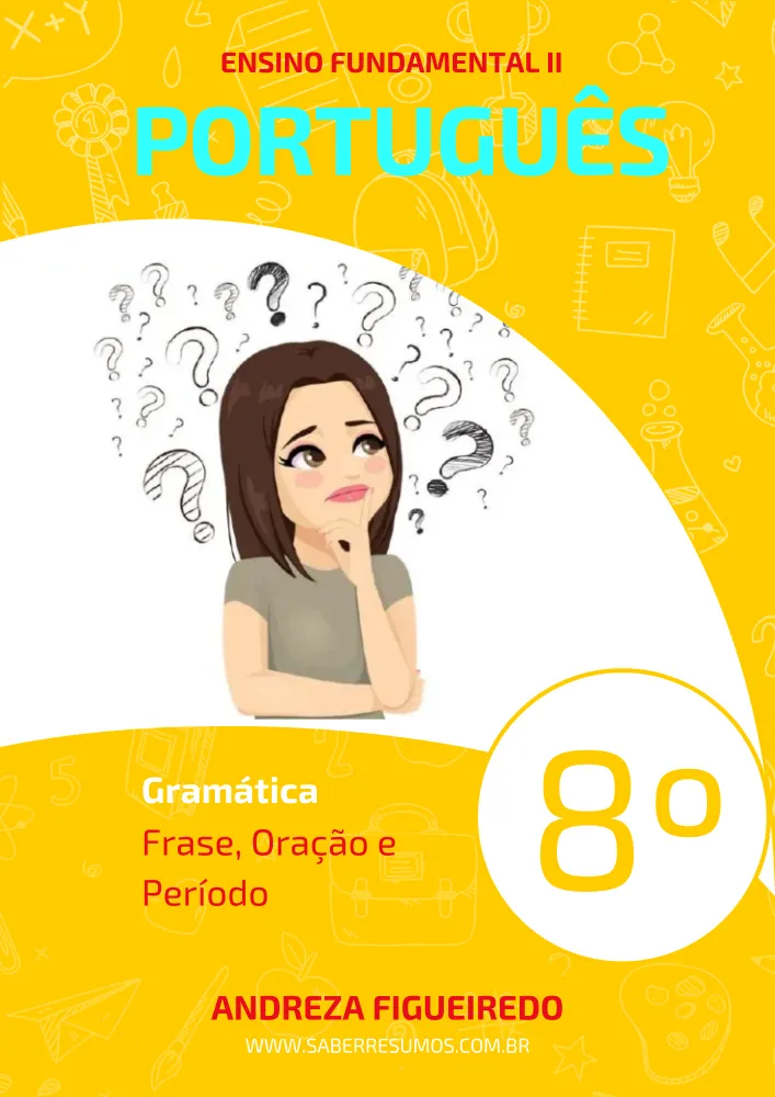 388 - Português - Gramática - Frase, Oração e Período - 8º ano - PDF com 4 páginas