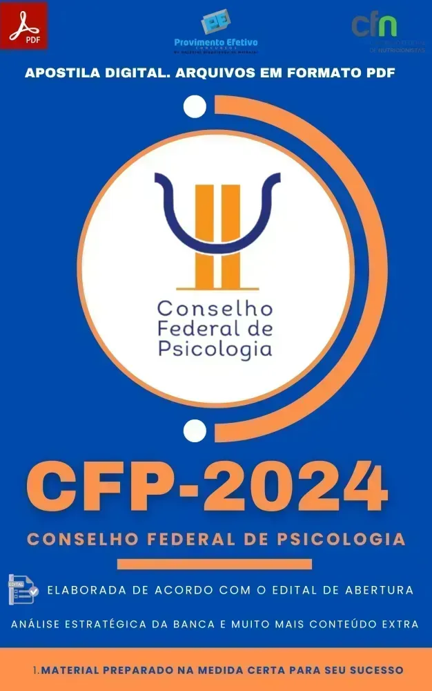 Apostila CFP Analista Técnico Psicologia  2024 Imagem