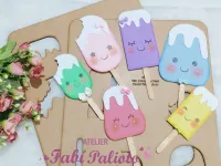 G1.751 Gabarito de Moldes  em MDF  Picolé 10 e 13cm  - Foto 2