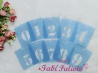 ST172  Stencil  Números de 0 a 9 com 4cm