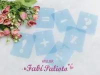 ST173  Stencil  Sinais e Pontuação