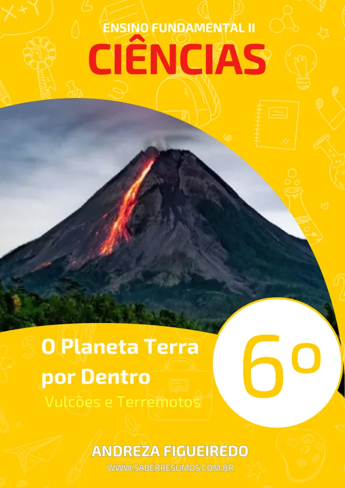 267 - Ciências - O Planeta Terra por Dentro - Vulcões e Terremotos - 6º ano - PDF com 9 páginas Imagem