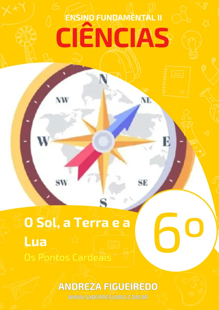 261 - Ciências - O Sol, a Terra e a Lua - Os Pontos Cardeais - 6º ano -PDF com 5 páginas