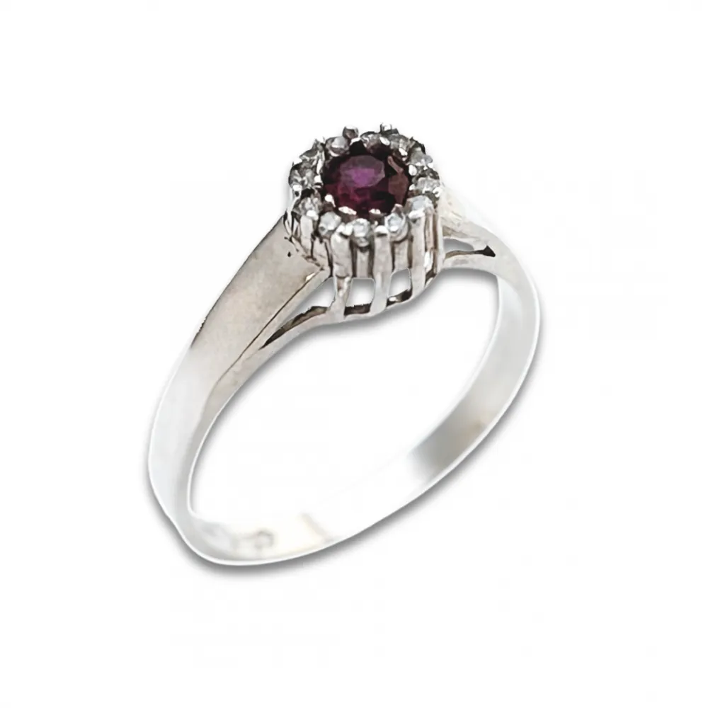 Anel de formatura prata 950 vermelho - ACH120 Imagem