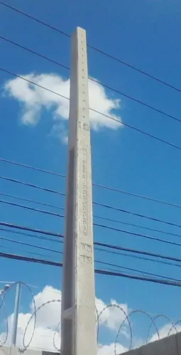 POSTE Ferro GALVANIZADO 7,5METROS 90 DAN Padrão AES ENEL 80x80 Imagem