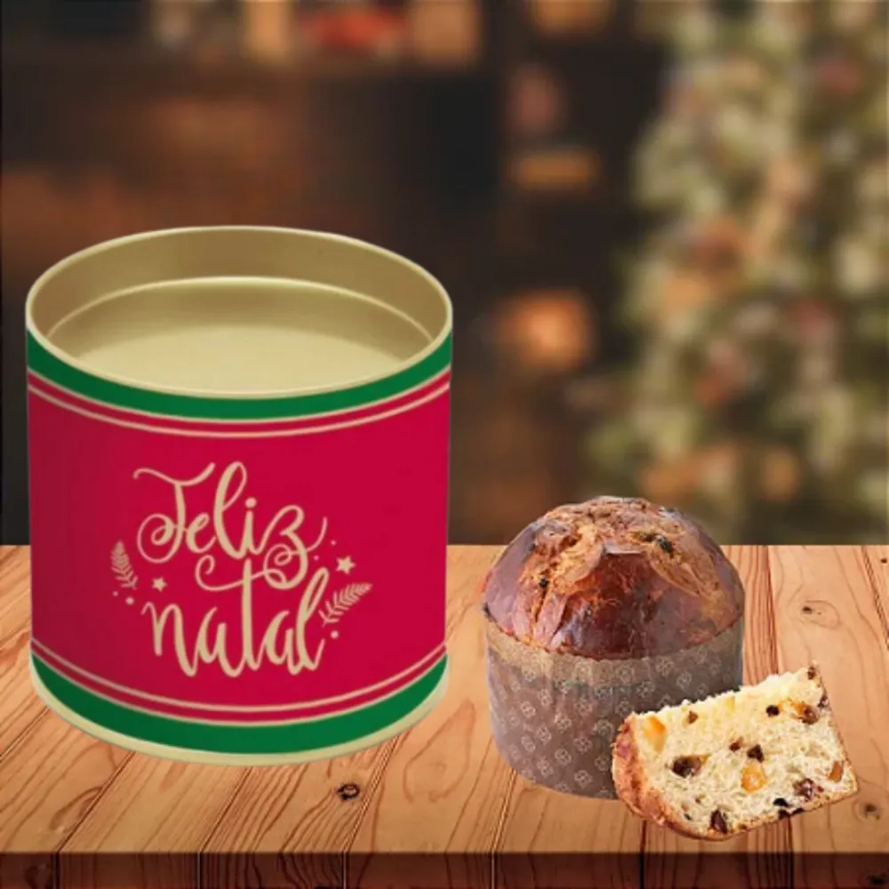 Mini de 80rs Panetone na lata Imagem