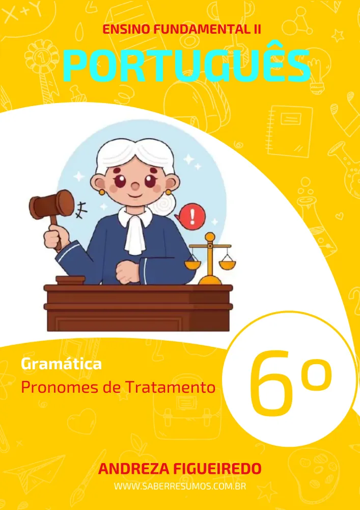 246 - Português - Gramática - Pronomes de Tratamento - 6º ano - PDF com 3 páginas Imagem