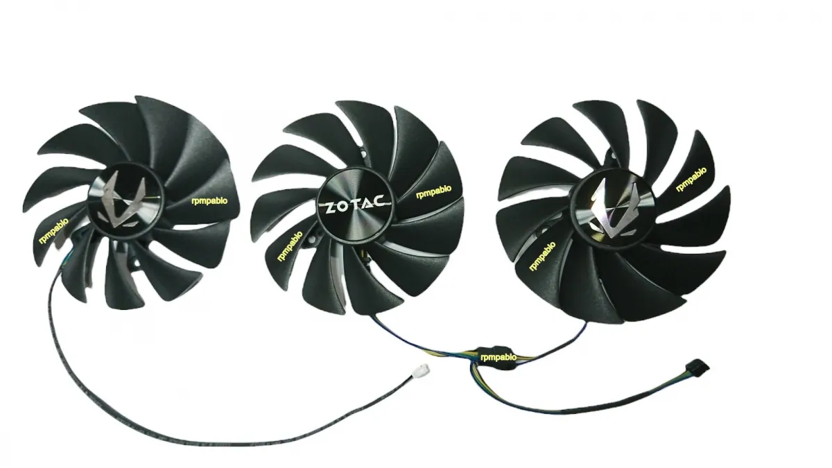 Triple Cooler Fan Zotac Trinity Nvidia Geforce Rtx 3070 3080 3090