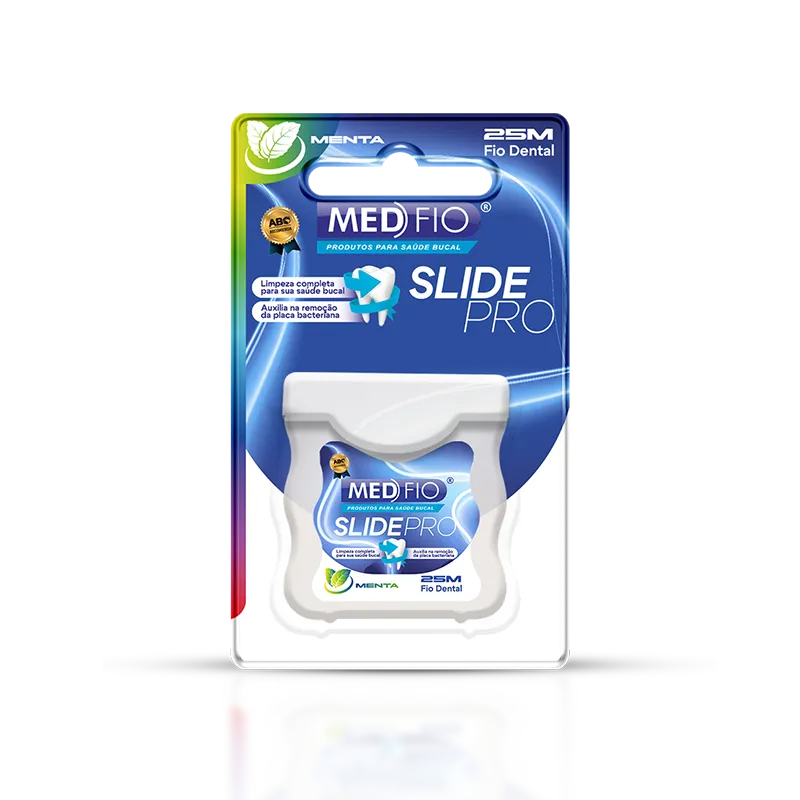 Fio Dental Menta 25m Slide Pro Macia com e sem protetor Imagem
