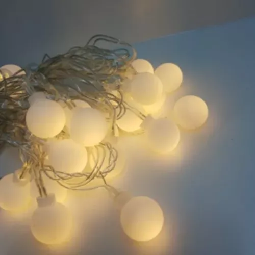 Cordão de Bola Cristal c/ 20 LEDS 