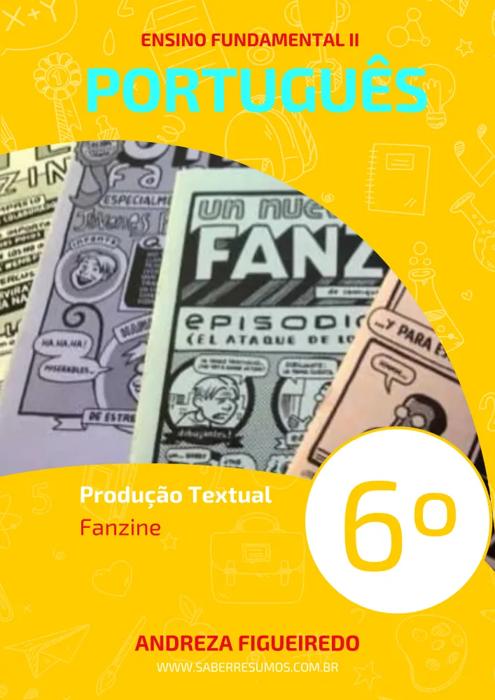 255 - Português - Produção Textual - Fanzine - 6ª ano - PDF com 7 páginas Imagem