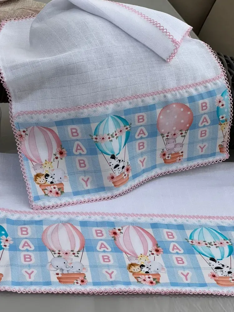  DUPLINHA BOCA+OMBRO C/BARRADO/Picuetarosa- balao familybaby Imagem