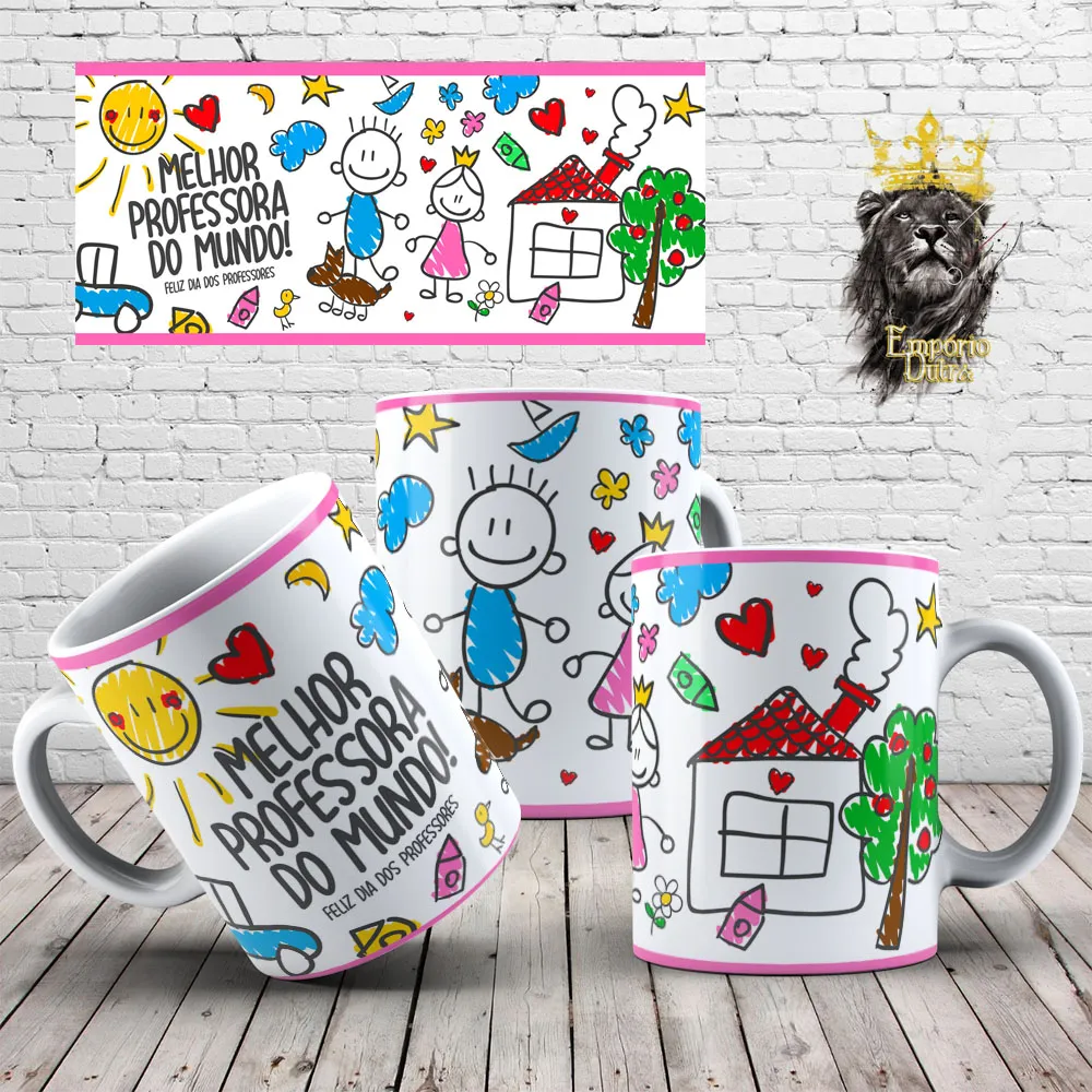  Caneca copo Plástico ou Cerâmica Melhor Professora 