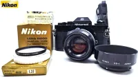 Câmera Nikon Nikkormat EL Black (1972) lente Nikkor 50mm f/1,4 - Impecável 