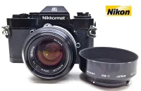 Câmera Nikon Nikkormat EL Black (1972) lente Nikkor 50mm f/1,4 - Impecável  - Foto 2