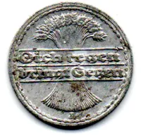 Alemanha - República de Weimar - 1921J - 50 Pfennig - Foto 2