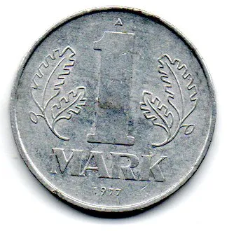 Alemanha - República Democrática (DDR) - 1977 - 1 Mark - MBC