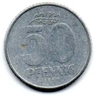 Alemanha - República Democrática (DDR) - 1968 - 50 Pfennig
