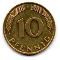 Alemanha - 1984F - 10 Pfennig - Foto 2
