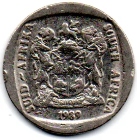 África do do Sul - 1989 - 2 Rand Imagem
