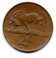 África do Sul - 1983 - 2 Cents - Foto 2