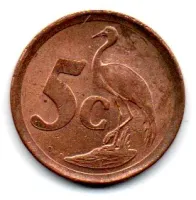 África do Sul - 1993 - 5 Cents - Foto 2