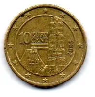 Áustria - 2005 - 10 Euro Cent