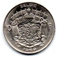 Bélgica - 1969 - 10 Francs