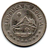 Bolívia - 1976 - 5 Pesos Bolivianos - Foto 2