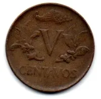 Colômbia - 1969 - V Cents - Foto 2