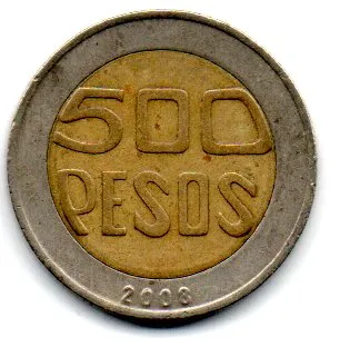 Colômbia - 2008 - 500 Pesos Imagem