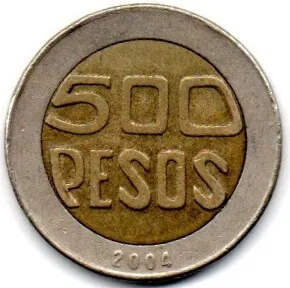 Colômbia - 2004 - 500 Pesos Imagem