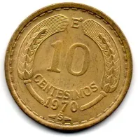 Chile - 1970 - 10 Centesimos