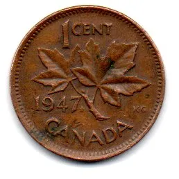Canadá - 1947 - 1 Cent
