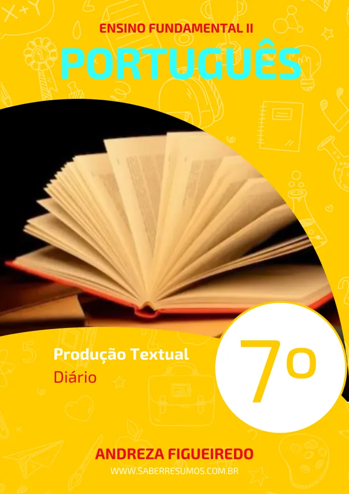 130 - Português - Produção Textual - Diário - 7º ano - PDF com 4 páginas