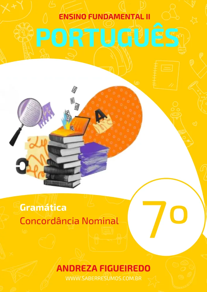 145 - Português - Gramática - Concordância Nominal - 7º ano - PDF com 12 páginas Imagem