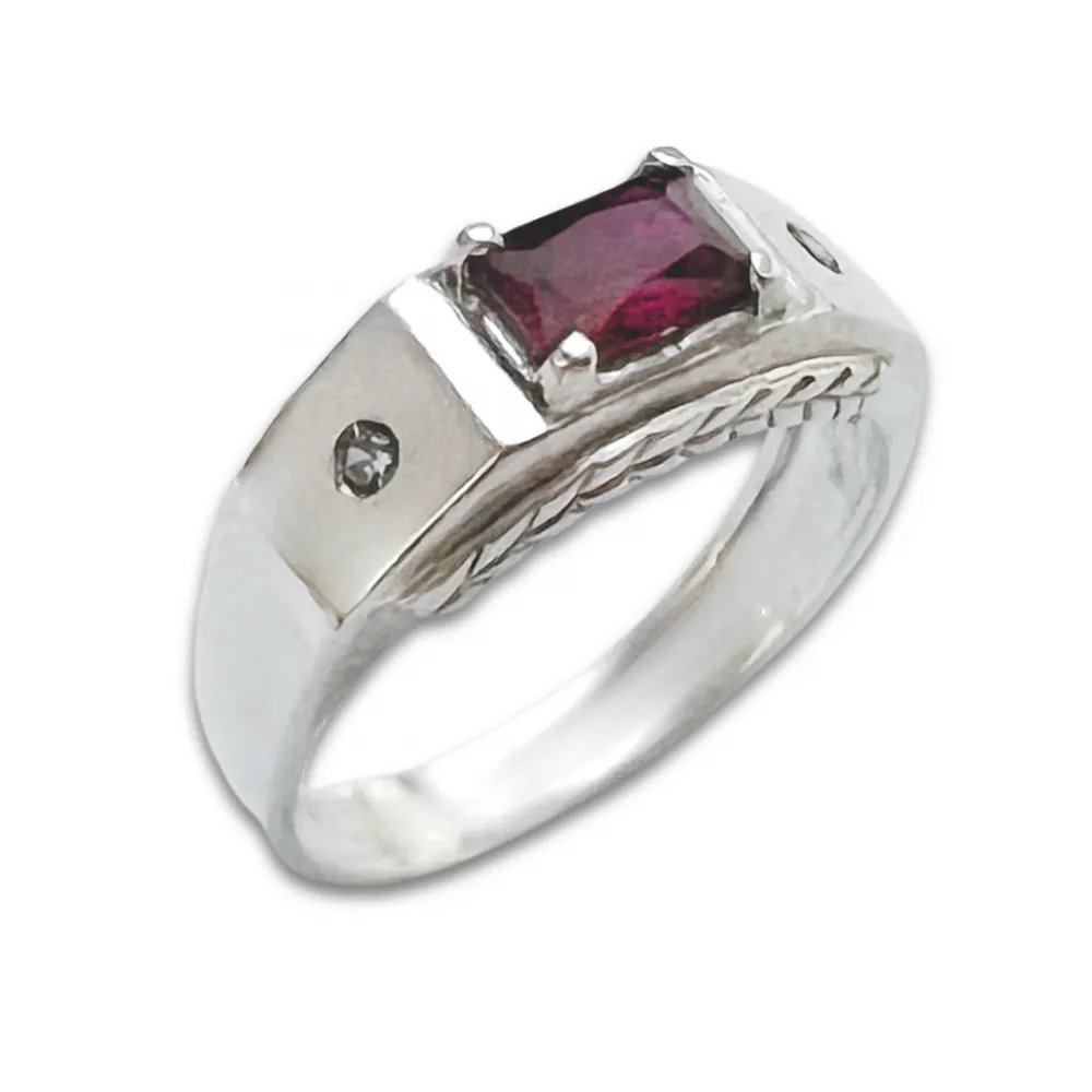 Anel de formatura prata 950 - AN210 Imagem