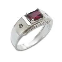 Anel de formatura prata 950 - AN210