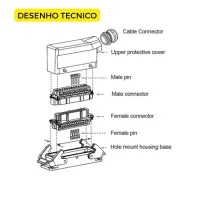 TOMADA MULTIPOLAR INDUSTRIAL 16 POLOS/ PINOS - Foto 4