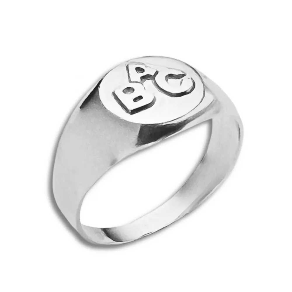 Anel de formatura prata ABC - ABC50 Imagem