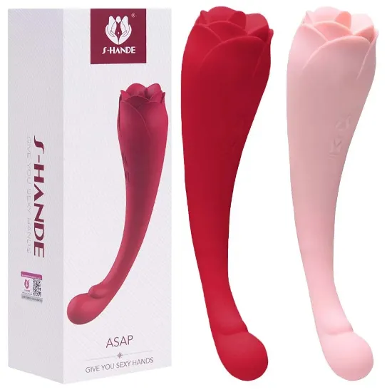 Vibrador Ponto G e Clitóris ASAP Flor Rosa USB - 7081