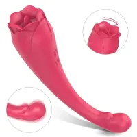 Vibrador Ponto G e Clitóris ASAP Flor Rosa USB - 7081 - Foto 2