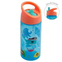 Garrafa Infantil Com Canudo Buba Aventuras – 380ml  - Foto 2