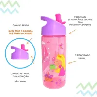 Garrafa Infantil Com Canudo Buba Aventuras – 380ml  - Foto 13