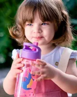 Garrafa Infantil Com Canudo Buba Aventuras – 380ml  - Foto 15