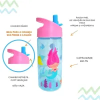Garrafa Infantil Com Canudo Buba Aventuras – 380ml  - Foto 20