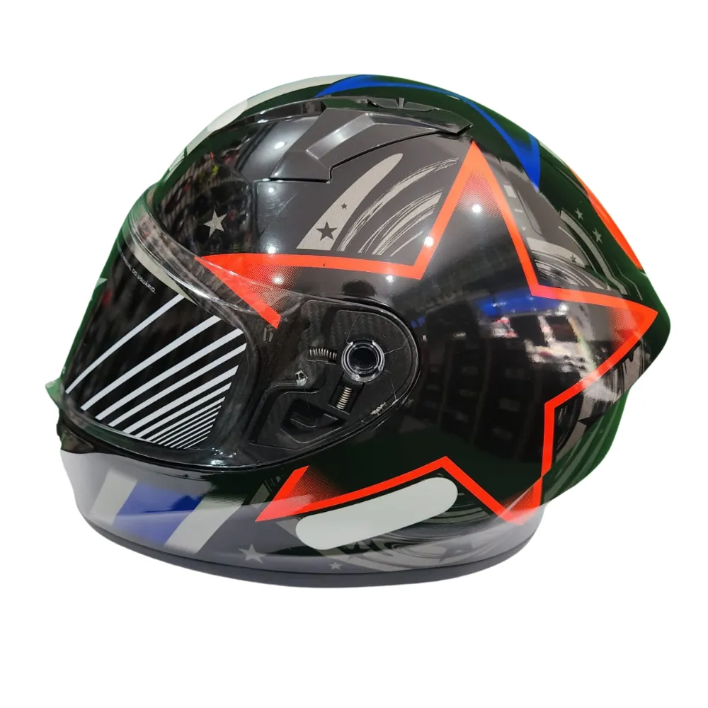 Capacete Ebf Xtroy FF 526 COSMIC Vermelho Imagem