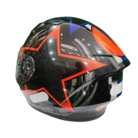 Capacete Ebf Xtroy FF 526 COSMIC Vermelho - Foto 2